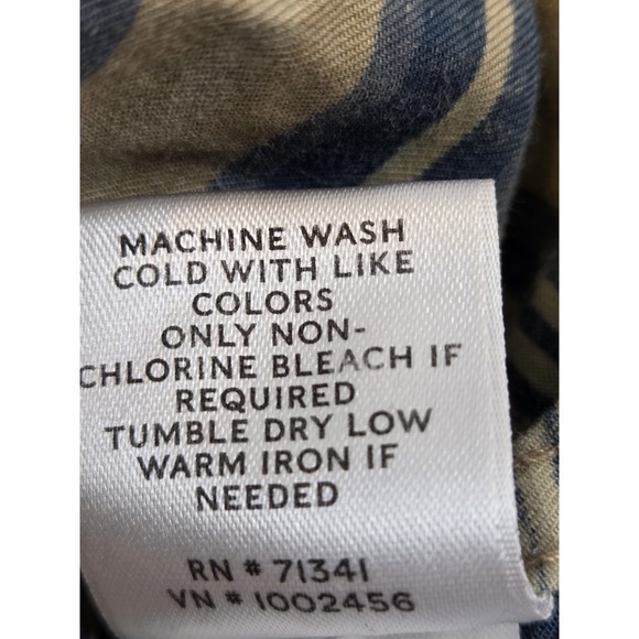 LL Bean Signature Aztec Southwestern Button Down Long Sleeve Shirt 2XL Slim Fit - Picture 5 of 9